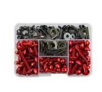 TYSMYXGS Bulloni E Viti per Moto per Ducati Monster 400 600 620 696 750 796 S2R Multistrada 1000 1100 1200 749 999 848 1098 1198 Carenatura Viti per Parabrezza Viti E Bulloni(Rosso)