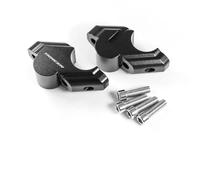 TYSMYXGS Riser Per Manubrio Moto Per TRACER9 GT 2021-2023- Adattatore Di Estensione Per Morsetto Drag, Regolatore Adattatore altezza manubrio(NERO 1)