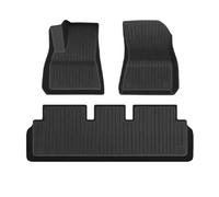 TYSMYXGS Tappetini Per Auto Tappeti Per Tesla Per Modello 3 Highland 2024 Set Tappetini Antiscivolo Tappetini Per Auto Tappetini Per Interni Auto(NERO 1)