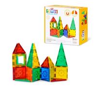 TYTAN Magnetic Tiles 25 pcs Building Set Age 3+ di ZURU | Gioco STEM, Montessori e sensoriale, magneti snap-fit forti, costruisci forme 2D e 3D, sviluppa motricita