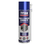 Tytan Porte e finestre Schiuma PU Schiuma Poliuretanica per Isolamento e Sigillatura Gialla 500 ml