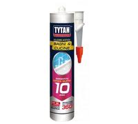 Tytan Professional Silicone Acetico Bagno e Cucine Antimuffa Bagno Cucina Garantito 10 anni Trasparente 280 ml
