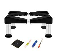 TYTFTDLD Base frigorifero, base gamba in acciaio inox, altezza e larghezza regolabili, adatto per apparecchiature statiche, tipo 4-pLeg,ampia gamma di applicazioni[19-22cm]
