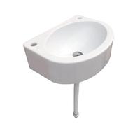 TYTFTDLD Lavello semicircolare, lavello di plastica con tubo di drenaggio, piccolo applicazione del lavello del bagno, uso interno ed esterno[Tubo di drenaggio della testa d'acciaio 75cm]