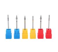 TYTOGE 6pcs Nail Drill Bits Set Carburo di Tungsteno Punte per Unghie Gel Acrilico Chiodo Elettrico Trapano