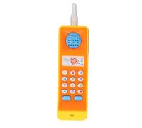 TYTOGE Cellulare Giocattolo per bebè con Funzione Calmante (Gialla) | Gioco educativo, design luminoso, giochi interattivi, stile retrò