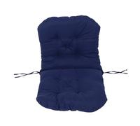 TYTOGE Cuscino per Sedia a Dondolo, Cuscino per Sedile Trapuntato Spesso Resistente Al Sole Impermeabile con 2 Set di Lacci, per Sedia a Dondolo per Interni Ed Esterni in Ra (Blu scuro)