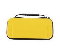 TYTOGE Custodia per Console di Gioco, Borsa per Console di Gioco Salvaspazio, Previene la Polvere, PU Ed EVA, con 10 Slot per Schede di per i Viaggi (Giallo)