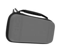 TYTOGE Custodia per Console di Gioco, Borsa per Console di Gioco Salvaspazio, Previene la Polvere, PU Ed EVA, con 10 Slot per Schede di per i Viaggi (Grigio)