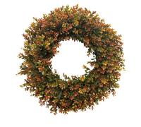 TYTOGE Ghirlanda Autunnale da 20 Pollici, Decorazione Esterna Durevole | Bosso artificiale, Uso interno ed esterno, Installazione semplice, Dimensioni versatili
