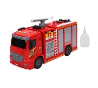 TYTOGE Giocattolo del Camion dei Pompieri Inerziale, Giocattolo del Camion dei Pompieri a LED Illuminato con Musica Alimentato Ad Attrito con 4 Pulsanti, per Giochi di Ruolo di