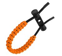TYTOGE Imbracatura da Polso per, Corda in Nylon Intrecciata Regolabile con Vite a Spina Dritta a Foro Singolo per Esercizi di Allenamento, Design a 3 Strati Centrali per Ripr (Arancia)