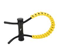 TYTOGE Imbracatura da Polso per, Corda in Nylon Intrecciata Regolabile con Vite a Spina Dritta a Foro Singolo per Esercizi di Allenamento, Design a 3 Strati Centrali per Ripr (Giallo)