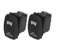 TYTOGE Interruttore a Bilanciere Impermeabile a Levetta 5 Pin 12V | Materiale PC durevole, impermeabile IP67, design precablato, adatto per il settore marittimo, automobilistico e dei camion