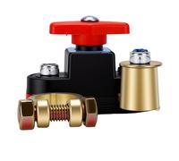 TYTOGE Interruttore Staccabatteria per Auto 300A, Interruttore Rotativo Manuale con Connettori in Ottone per Auto SUV Camion Veicoli di Ingegneria (di spegnimento ad angolazione)