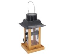 TYTOGE Mangiatoia per Uccelli a Luce Solare, Mangiatoia per Uccelli Selvatici Decorativa Resistente Alle Intemperie per il Patio del Cortile