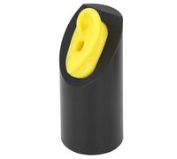 TYTOGE Modello di orecchio in silicone simulazione modelli di orecchio statua agopuntura orecchio modello medio giallo orecchio nero cilindro espositore per aiuto acustico misura M (orecchio sinistro)
