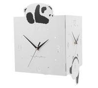 TYTOGE Orologio da Parete Angolare Bifacciale, Orologio da Parete Silenzioso Decorativo Quadrato in Metallo con Chiodi Antitraccia per Soggiorno