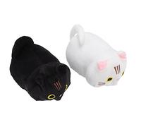 TYTOGE Peluche Gatto, Cuscino in Morbido Poliuretano | Simpatico design da cartone animato, comodo cuscino da tiro, adatto per il soggiorno, piumino di cotone elastico, ideale