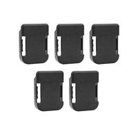 TYTOGE Rack di Stoccaggio Batteria per Bosch 18V, Makita 18V (Nera) | ABS+PC resistente, comodo trasporto in vita, angolazione regolabile