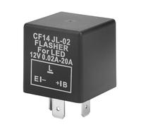 TYTOGE Relè Lampeggiante LED a 3 Pin CF14, 0,1-150 W Power Fix Hyper Flash per Indicatori di Direzione 12 V