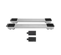 TYTOGE Rullo Mobile Dolly per Mobili, 2 Set di Staffe per Rulli Mobili Ruote Mobili con Base Rialzata per Lavatrice Frigorifero (Argento)