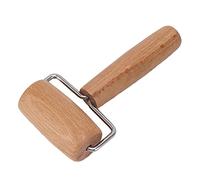 TYTOGE Rullo per Pasta in Legno, Rullo per Pasta in Faggio per Pizza, Biscotti, Crostate, con Manico in Acciaio Inossidabile, Utensili da