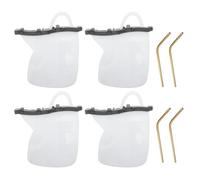 TYTOGE Sacchetto Riutilizzabile per Alimenti per Bambini, Sacchetto per Bevande da 4 Pezzi con 4 Cannucce, Sacchetto per Succo Riutilizzabile in Silicone da 1,5 Litri per Feste