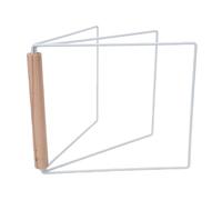 TYTOGE Stendino per Canovacci da Appoggio, Portasciugamani a 3 Bracci in Metallo Bianco Senza Installazione di Trapano per Lavello del Bagno della Cucina
