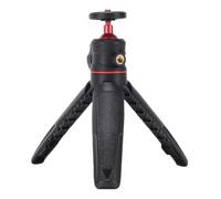 TYTOGE Supporto per Treppiede con Testa a Sfera Rotante a 360 Gradi, Treppiede da Tavolo Portatile con Foro di Espansione da 1/4 di Pollice per Fotocamera Mirrorless per Smartphone (Nera)