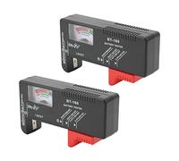 TYTOGE Tester per Batterie con Doppia Scala per 1,5 V e 9 V | Design portatile, misurazione accurata del puntatore, ampia compatibilità per le batterie domestiche