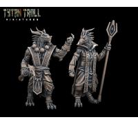 Tyton Troll Miniatures Schamane Drachengeborene Miniatura RPG Resina D&D