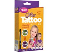 TyToo tatuaggi glitter Happy Birthday - set di stencil per feste