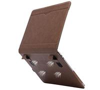 TYTX Custodia compatibile con MacBook Pro 16 pollici 2025 2024 2023-2021 M4 M3 M2 M1 A3403 A3186 A2991 A2780 A2485 Pro Max Retina Touch ID, in pelle con prese d'aria e funzione di supporto, marrone