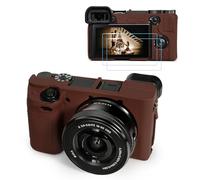 TYUANDOUER A6400 A6300 - Custodia per fotocamera e kit di accessori per la protezione dello schermo LCD, custodia in silicone morbido per fotocamera digitale Sony Alpha A6400 A6300, copertura corpo
