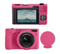 TYUANDOUER Custodia in silicone per Canon PowerShot V1 e kit di accessori per protezione dello schermo LCD, custodia per fotocamera per Canon V1 con copriobiettivo, copertura del corpo per PowerShot