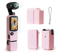 TYUANDOUER Custodia per DJI Osmo Pocket 4/Xtra Muse 2, custodia protettiva in morbido silicone con schermo in vetro temperato e protezione per obiettivo, antigraffio, sottile, accessori per Osmo