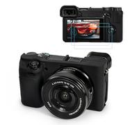 TYUANDOUER Custodia per fotocamera A6400 A6300 e kit di accessori per la protezione dello schermo LCD, custodia morbida in silicone per fotocamera digitale Sony Alpha A6400 A6300, copertura corpo con