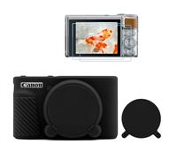 TYUANDOUER Custodia per fotocamera SX730 SX740 e kit di accessori per protezione schermo LCD, custodia in morbido silicone per fotocamera Canon PowerShot SX740/SX730 HS, copertura per SX740 SX730 con
