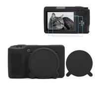 TYUANDOUER GR IIIx GR III - Kit di accessori per fotocamera Ricoh GRIII GRIIIX e pellicola protettiva per schermo LCD, custodia in silicone morbido per fotocamera Ricoh GRIII GRIIIX, con