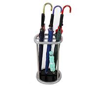 TYUHDUYUR Portaombrelli grande in acciaio inox per casa ufficio corridoio con gancio puleggia vassoio antigoccia rack portaombrelli portaoggetti