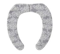 TYUIOKJU Coprisedile per WC, cuscino per WC, spesso, impermeabile, grigio-verde, 40 x 40 cm, con ruota (grigio)