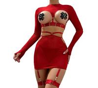 TYUIOP Completo Intimo Donna Sexy Kit Sexy Coppia Accessori Reggicalze Donna Hot Sesso Accessori per Donne Perizoma Donna Giarrettiera Sposa Intense Lingerie Completi