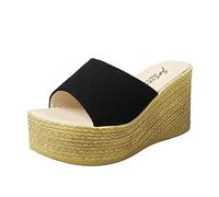 TYUIOP Sandali Blu Eleganti Sandali Donna Eleganti Con Zeppa Ciabatte 36 Ragazzo Platform Sandals Sneakers Donna Con Zeppa Sandali Con Zeppa Altissima E Plateau Con Lacci Infradito