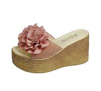 TYUIOP Sandali Donna Sandali Donna Estive Comode Per Camminare Ciabatte Coniglio Bambina Ciabatte Ortopediche Uomo Sanitarie Sandali Con Tacco Donna Scarpe Donna Zeppa 8 Cm Infradito