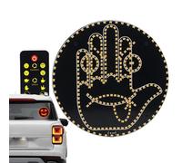 TYUKXJH Luce Di Espressione A Led Per Auto, 14,4x14,4x2,3cm, Luces For Gesti Della Mano Con Telecomando, Auto Espressione Luce Per Autos, Per Spostamenti Quotidiani Viaggi Guida Notturna C