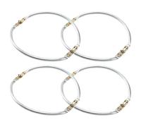 TYUKXJH Telaio per Borsetta - Componenti Ricambi per Borse | 4 Pezzi Serrature Alluminio 23 cm Ricambi per Cucito Manici Riparazione Creazione Borsellino Astucci