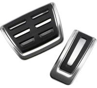 TYUMGXIAO Auto Pedali Copri per VW Seat Arona 2017-2024, Acciaio Inox Frizione Acceleratore Freno Poggiapiedi Pad Copertura Cover,A/AT 2Pcs