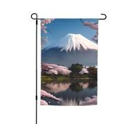 TYUMH Bandiera decorativa da giardino con stampa del Monte Fuji in early spring, 30,5 x 45,7 cm, da usare in cortili, giardini, vasi di fiori e balconi