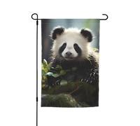TYUMH Bandiera decorativa da giardino con stampa di cuccioli di panda nella foresta, 30,5 x 45,7 cm, per l'uso in cortili, giardini, vasi di fiori e balconi